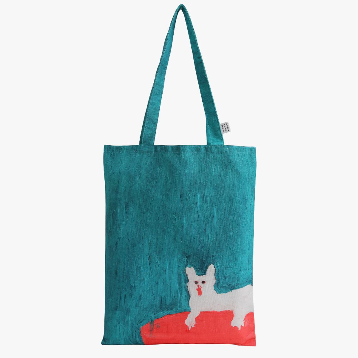 トートバッグ「ソファーの上の猫」小笹逸男