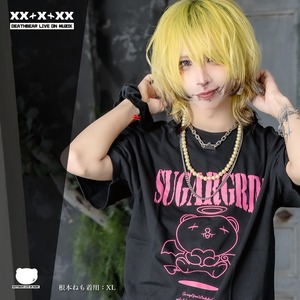 【SugarGrim】シュガーグリム ｜ キュート,ファンシーTシャツ / 黒Tシャツ / ゴシック / 熊ベア