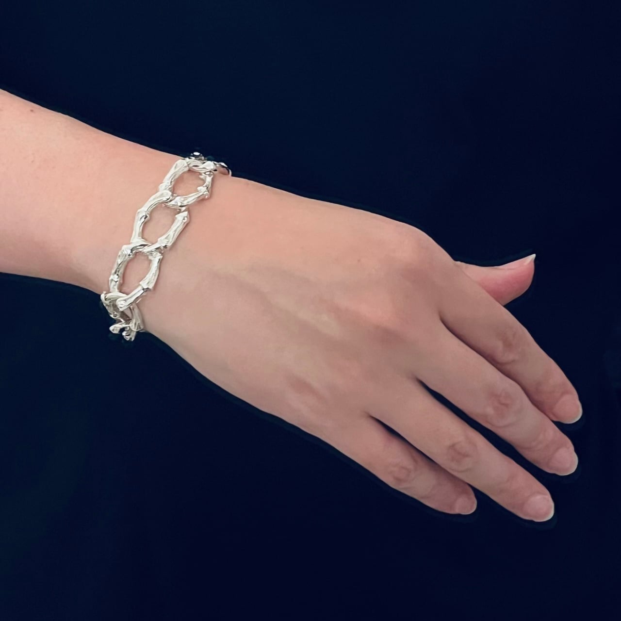 VINTAGE TIFFANY & CO. Bamboo Toggle Bracelet Sterling Silver