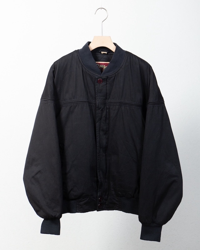 cotton derby jacket / with quilting liner / COLOR:BLACK