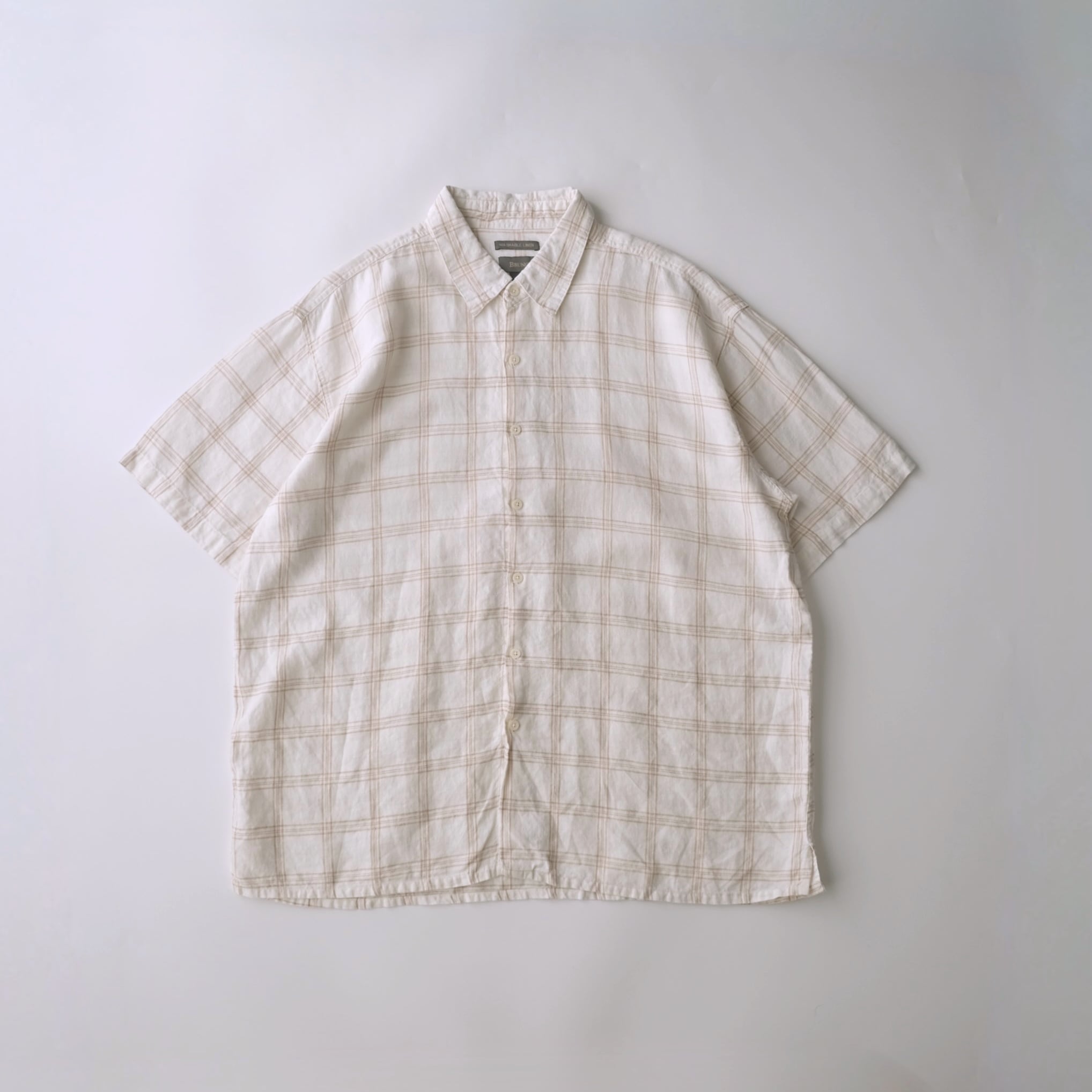 Ermenegildo Zegna】Linen L/S Shirt Navy XXL | RE:FOUND