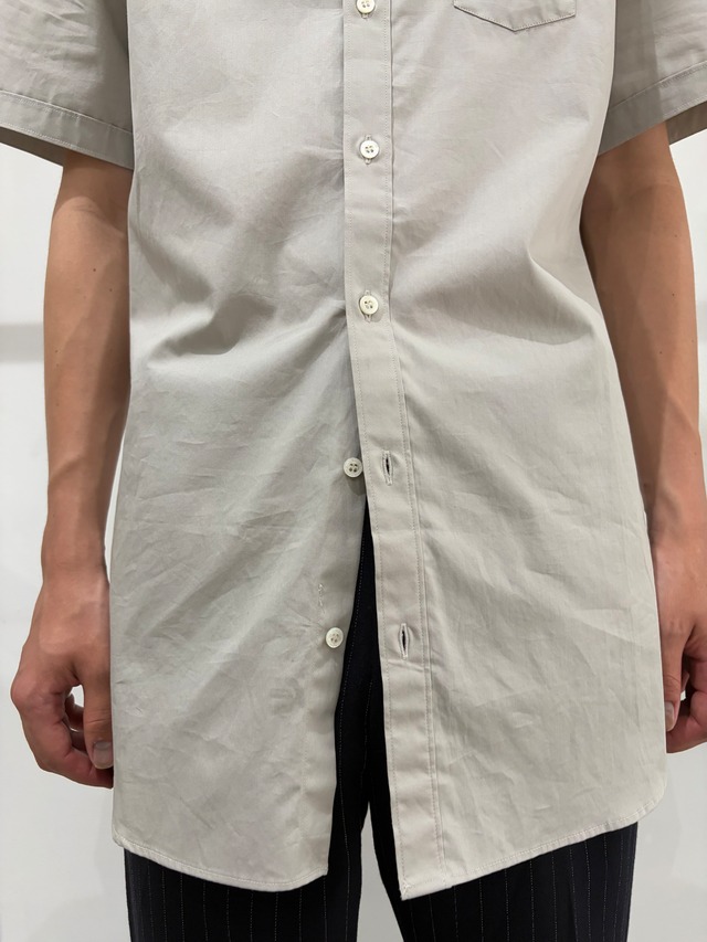 【Neil Barret】collar detail half sleeve shirt
