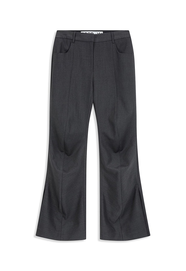 [OPEN YY] TAILORED BOOTCUT PANTS, CHARCOAL 正規品 韓国ブランド 韓国通販 韓国代行 韓国ファッション オープン ワイワイ 日本 店舗
