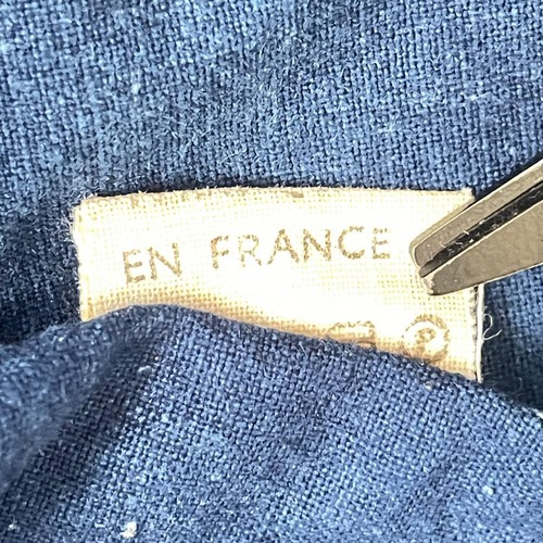 50-60s 刺繍タグ コットンツイル メタルボタン フレンチワークジャケット 詳細写真4