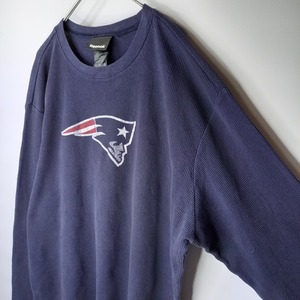 リーボック × NFL　ワッフルTシャツ　長袖　ペイトリオッツ　XL