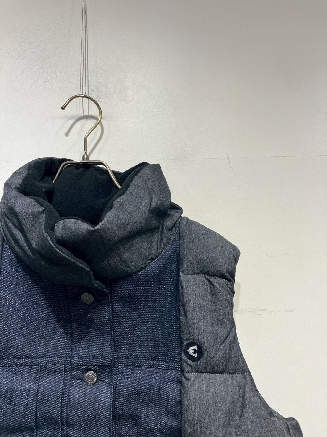 BLANC basque ダンガリー＆デニム ライトダウンベスト | COTERIE