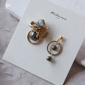 【完売】mini asymmetry(天然石パイライト)