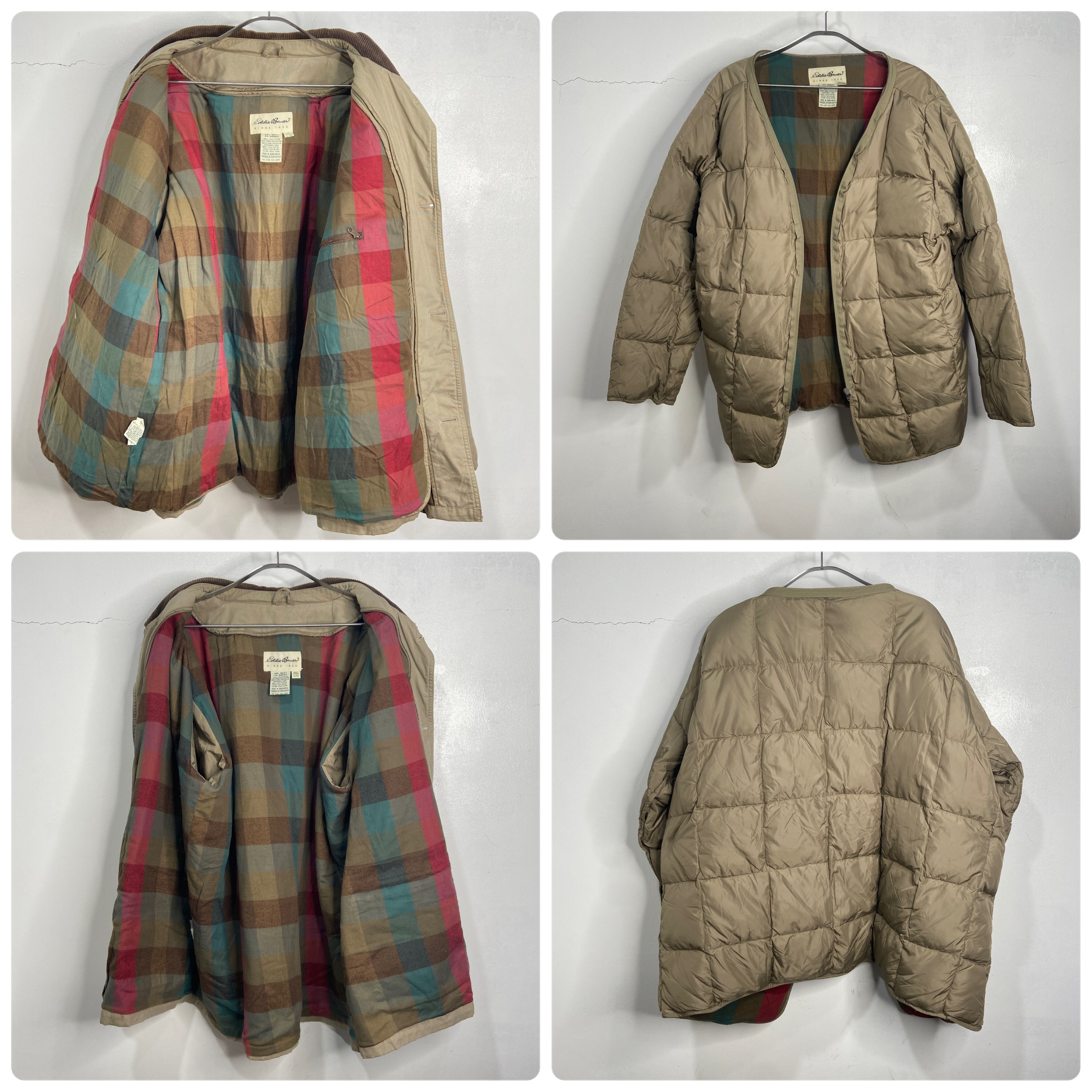 『送料無料』Eddie Bauer エディーバウアー ダウンカバーオールジャケット 90s | 古着屋 Uan powered by BASE