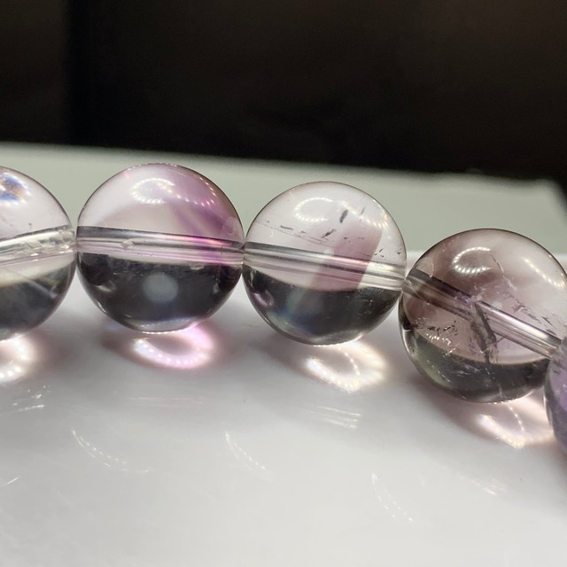 大人可愛い☆スモーキーエレスチャルアメジスト ブレスレット