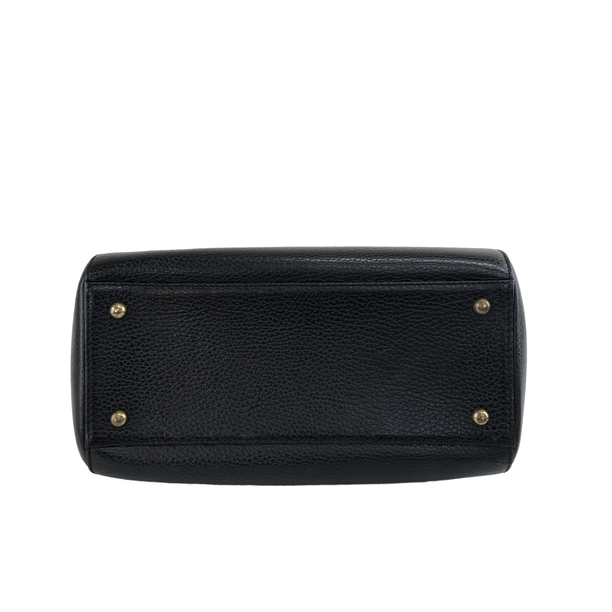 Cartier カルティエ ハンドバッグ ブラック ダブルC レザー Cartier カルティエ ハンドバッグ ブラック ダブルC レザー