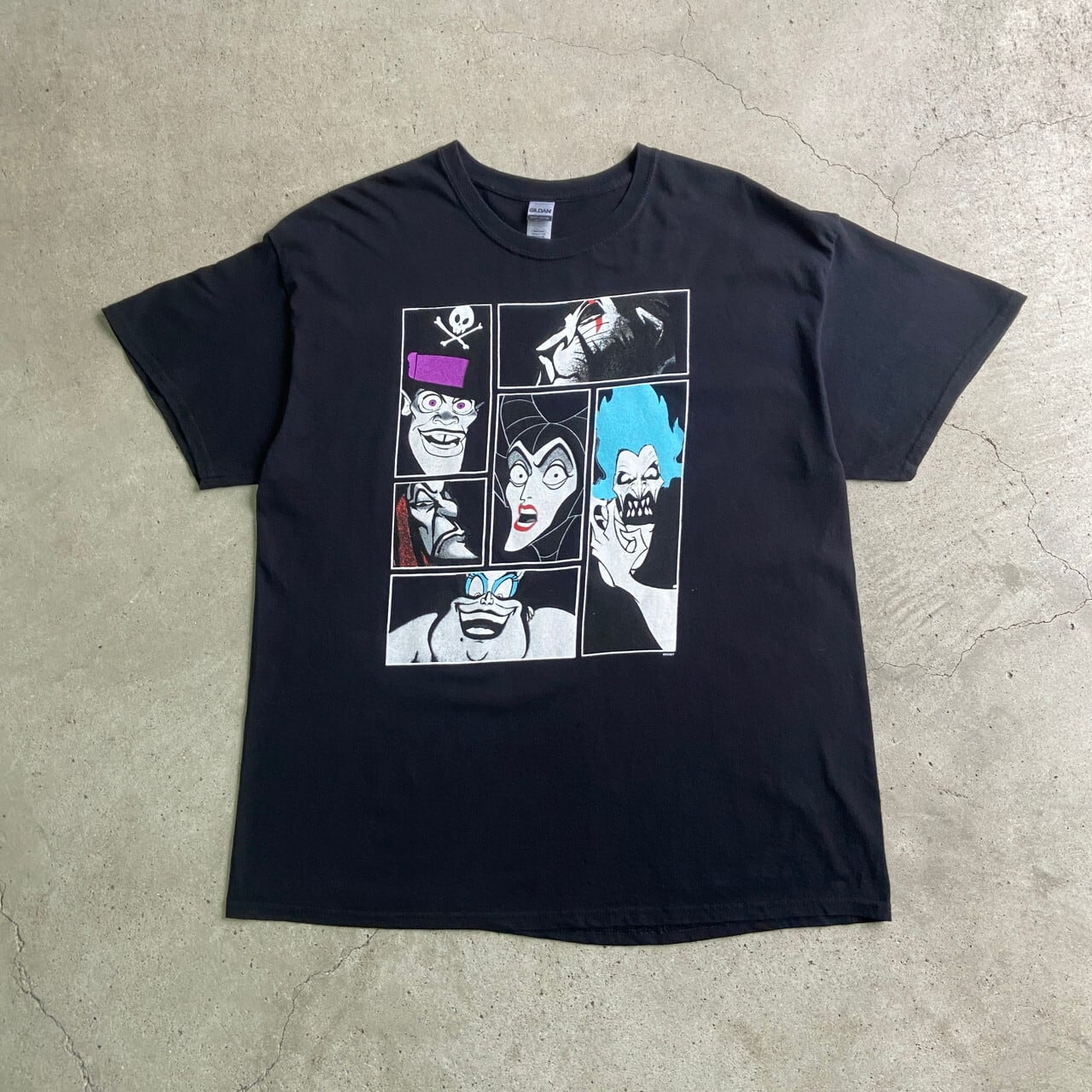 DISNEY ディズニー ヴィランズ キャラクタープリント Tシャツ メンズXL 