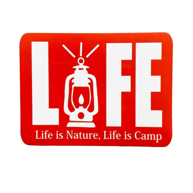 「LIFE is Camp」 アウトドアステッカー　