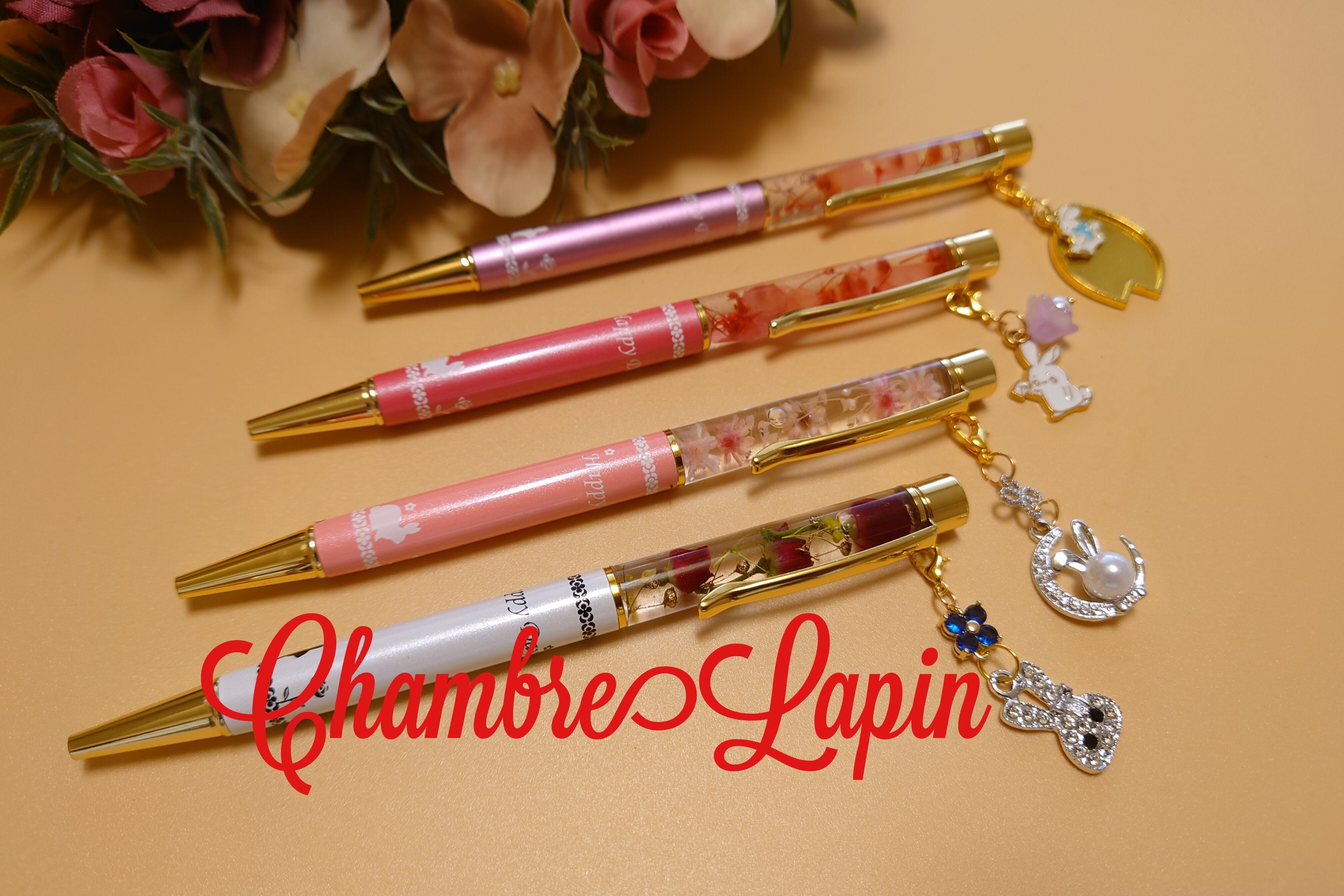 No.454 カスタムタッチペン カスタムボールペン うさぎ （うさぎ柄  