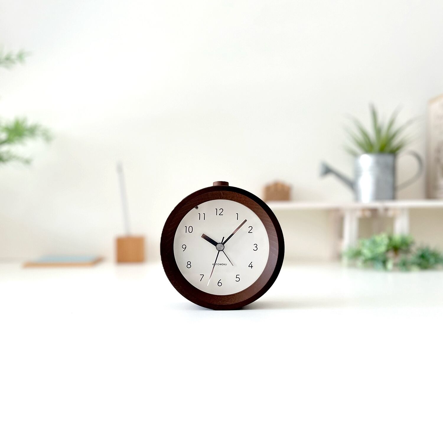 KATOMOKU Alarm Clock 6 ブラウン km-89BR | 加藤木工株式会社 online shop