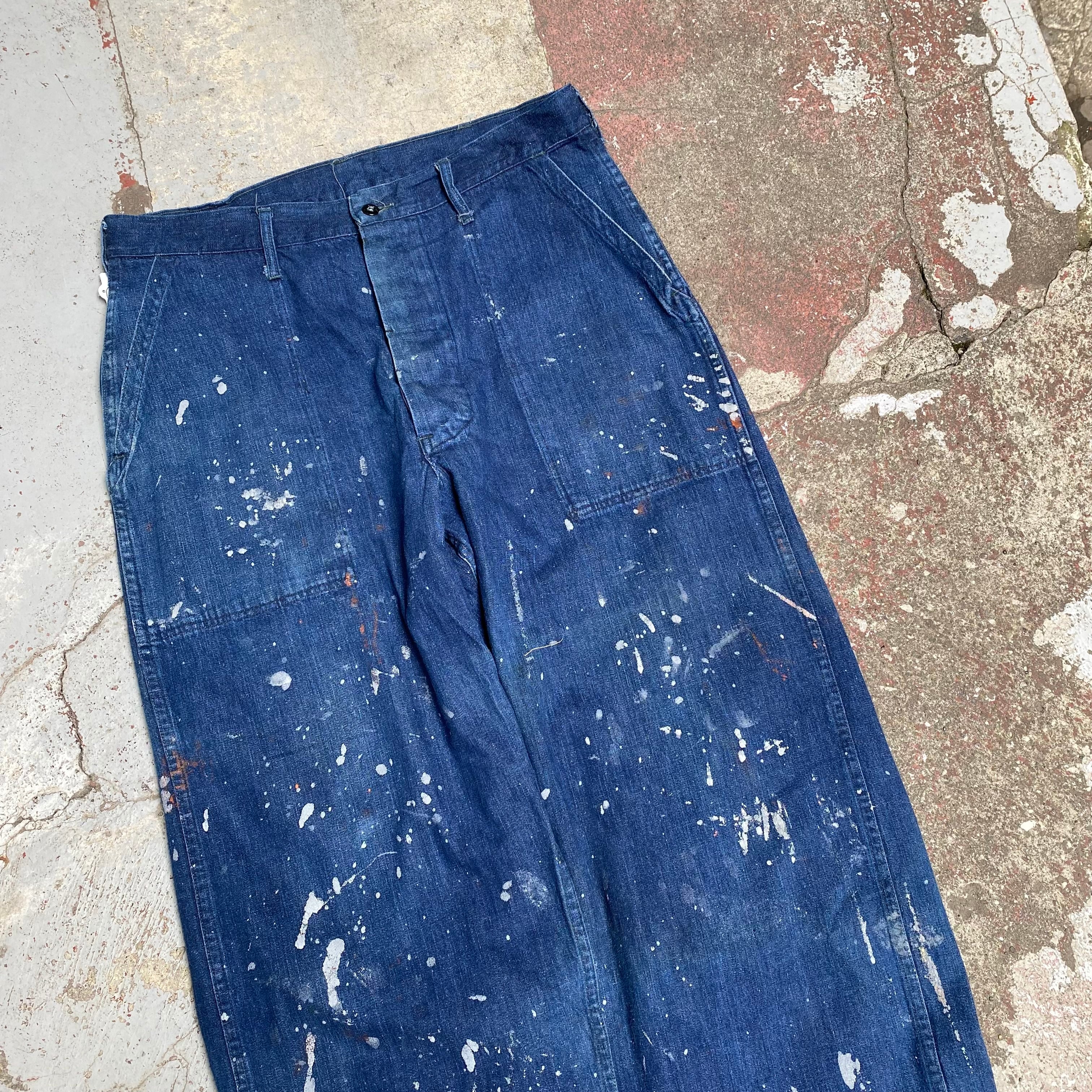 角ポケ】40's US NAVY M-45 Denim Baker Pant | 下北沢SPiKe＆SPiCe
