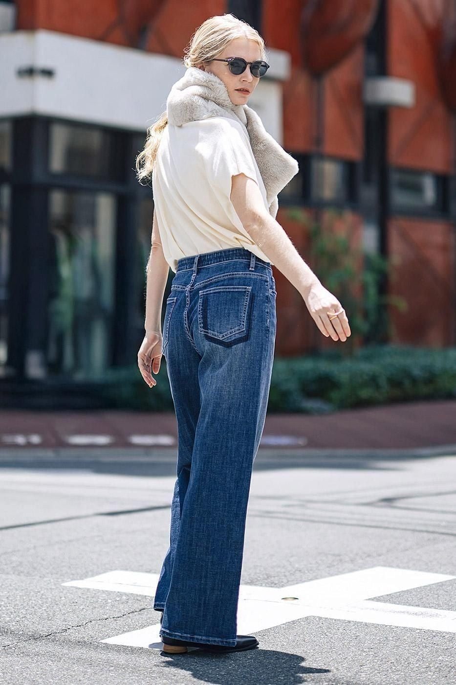 INDIMARK インディマーク ジーンズ サイドベンツ デニム インディゴ