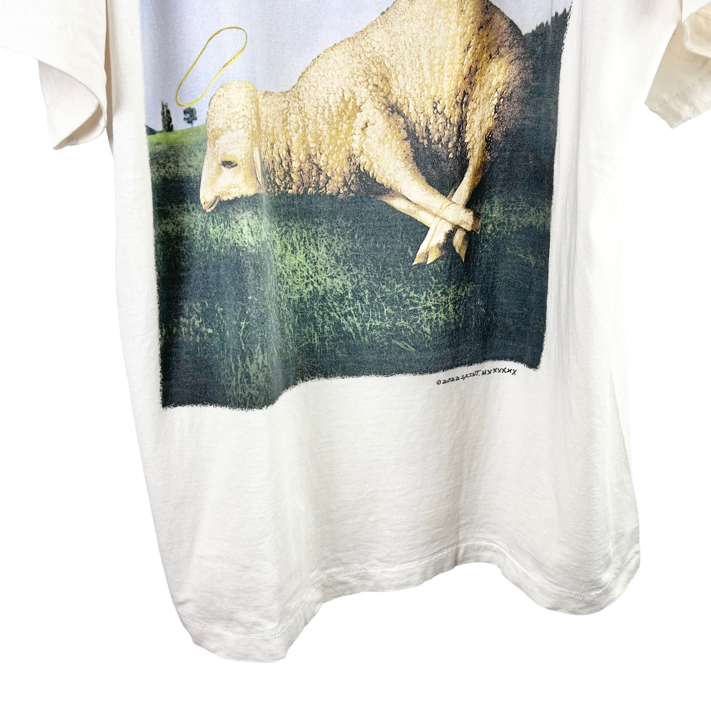 Saint Michael(セントマイケル) HATE SAINT SHEEP T Shirt (white