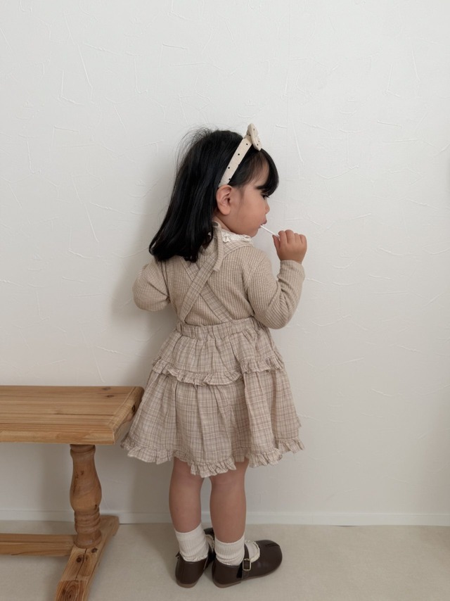 [mimimarket] lace collar tee