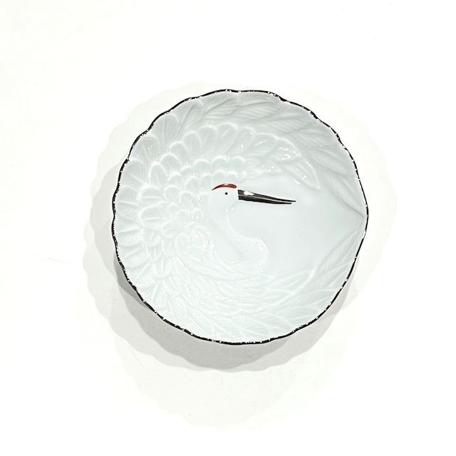 プラチナライン　鶴型小皿