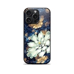 華誕 - 和風 角丸型 強化ガラスiPhoneケース