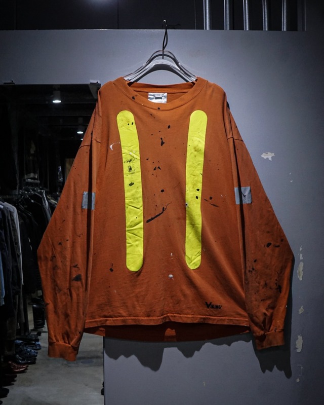 【add (C) vintage】“Viking” Reflector Line Vintage Boro L/S T-Shirt