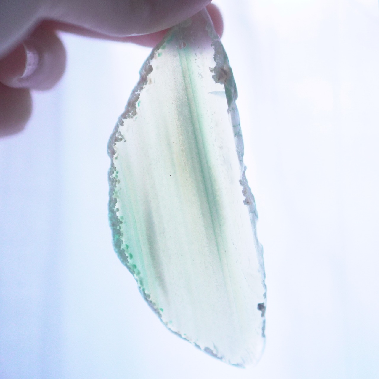 Snow Green - アゲートヒーリングチャイム / Agate Sun Catcher Wind Chime 308