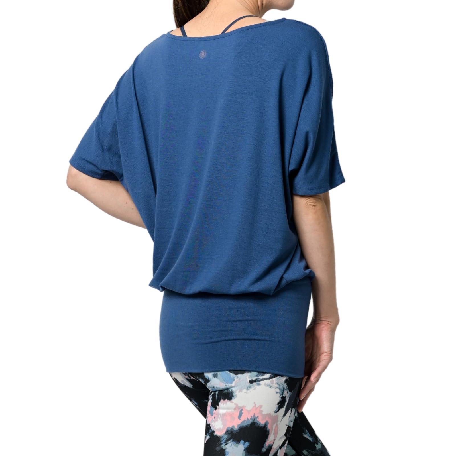 【特価処分】ヨガウェア トップス レディース Tシャツ ドルマンスリーブ ロング丈 027 丈長 ヨガ ウェア ジム フィットネスウェア かわいい おしゃれ 長め 5分袖 体型カバー