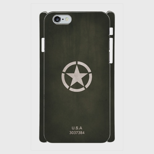 アメリカ陸軍戦車風星マーク iPhoneケース