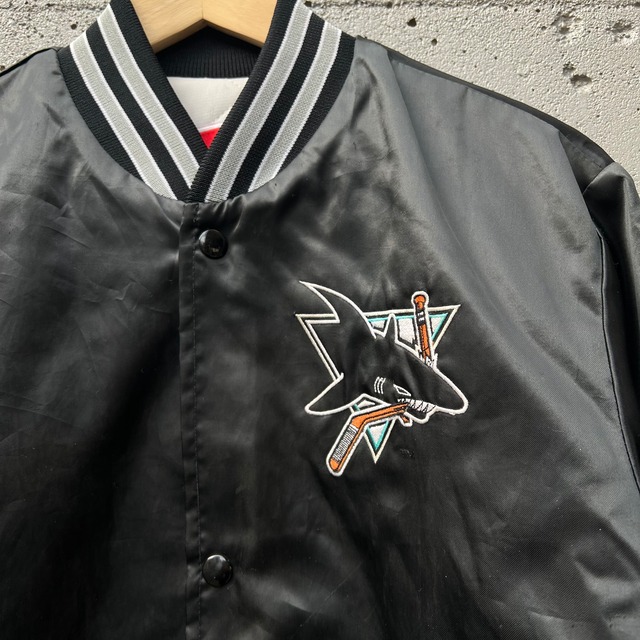 Swingster, Jackets & Coats, San Jose Sharks Vtg Bomber Jacket W Large  Patch