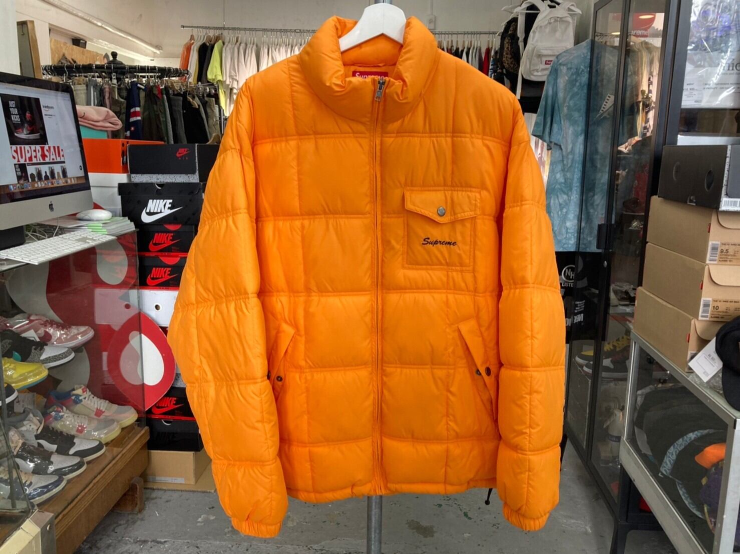 Supreme IGGY POP PUFFY JACKET ORANGE LARGE 12023 | BRAND BUYERS OSAKA 