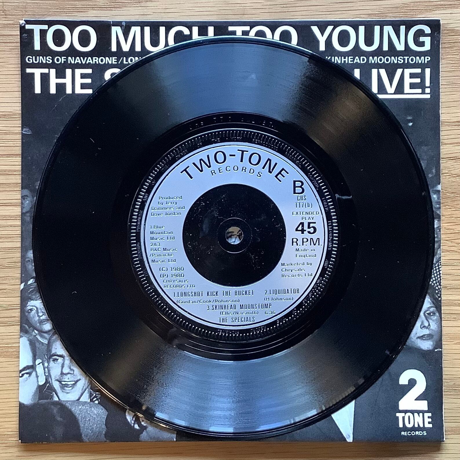 THE SPECIAL A.K.A. LIVE !/ A1: TOO MUCH TOO YOUNG / A2: GUNS OF