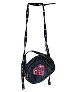ミニショルダーバックBLACK・pinkチェックハート