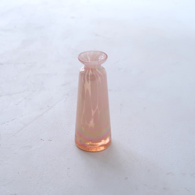 ピンクオーロラマーブルのミニ花瓶