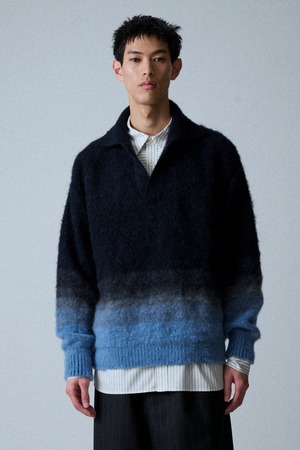 Gradation Polo Knit / ｸﾞﾗﾃﾞｰｼｮﾝﾆｯﾄ / M734-K53-603