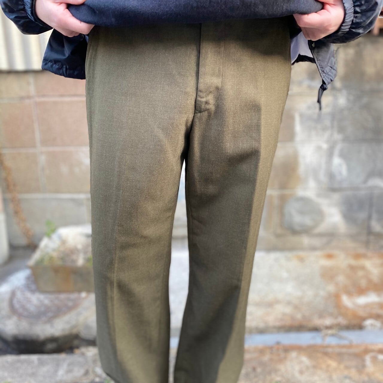 70年代 U.S.ARMY 米軍実品 ミリタリー ウールトラウザーズ スラックス