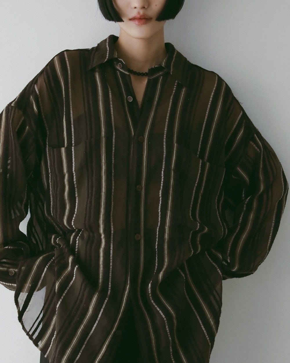 ànuke／Sheer Halfsleeve Jacket | polne