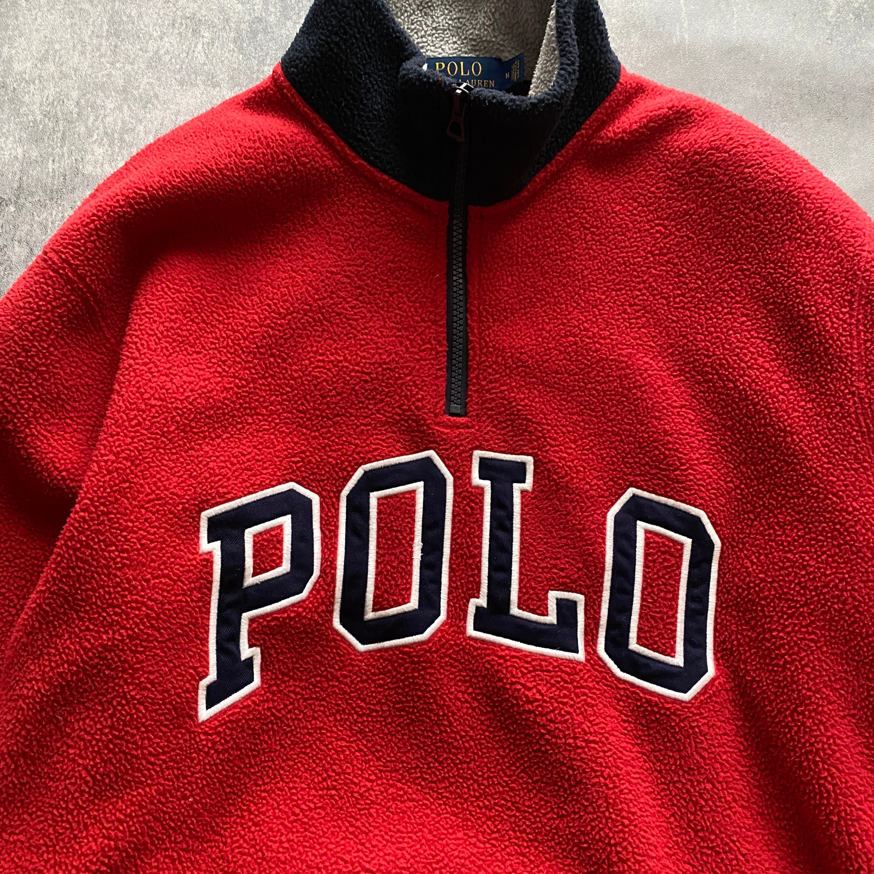 【大人気】POLO ラルフローレン スウェット ハーフジップ フリース