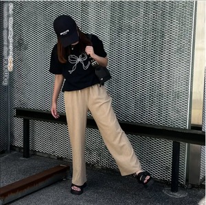 冷感 速乾 エンボス加工 サンマ パンツ ワイトパンツ