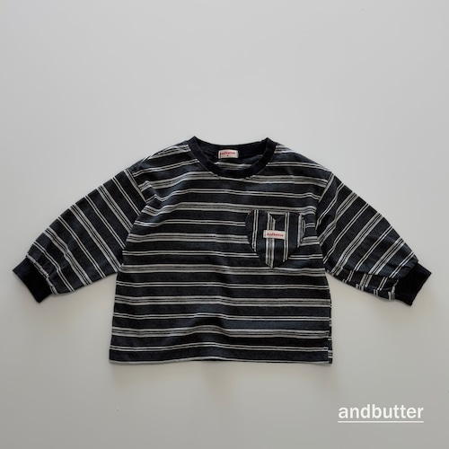charcoal［即納］black toms pocket tee / and butter 26autumn