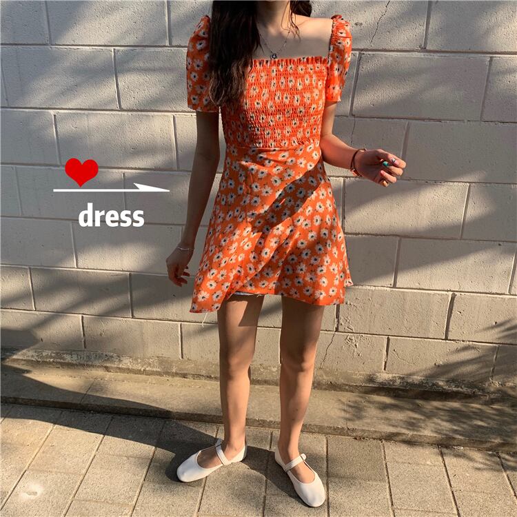 409 ワンピース 小花柄 オフショル Fourseasons