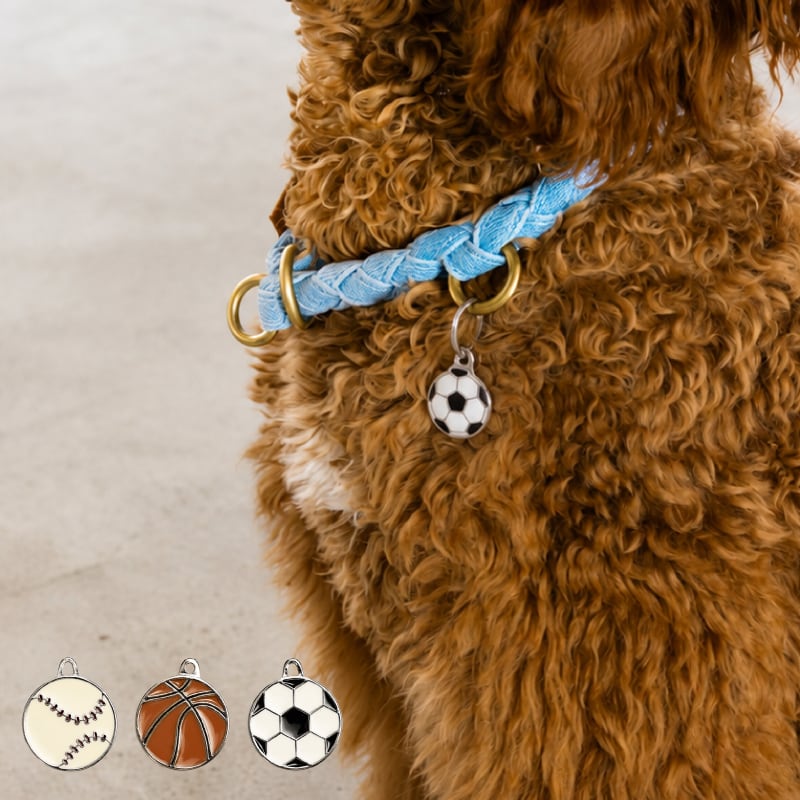 【Hoippo MyFamily】PET ID TAG 名入れ SPORTS - 3種類 - 迷子札
