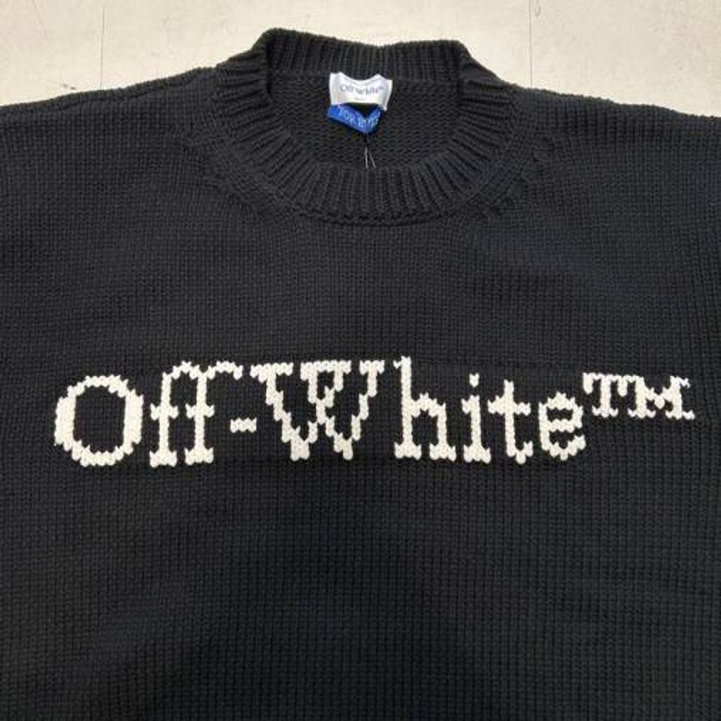 Off-White オフホワイト 25SS Intarsia-Knit Logo Jumper ニット