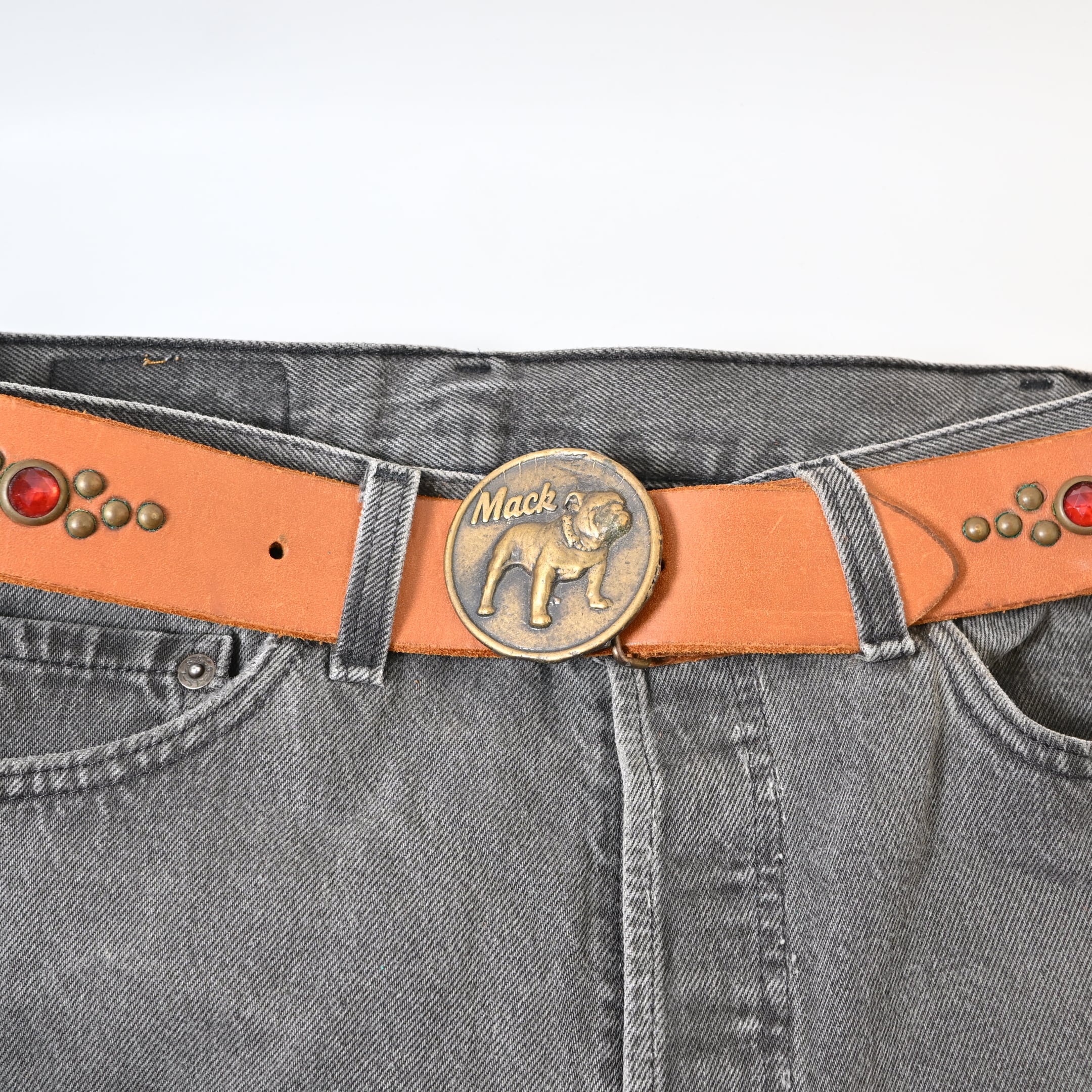 70's Vintage Mack Trucks Bulldog Buckle #05 | Button Works Store