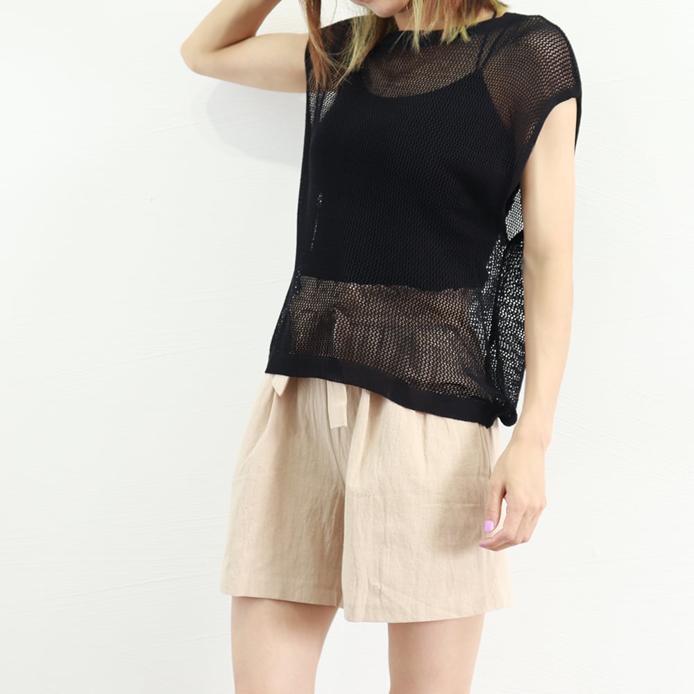 透かし編み サマーニット レディース 春夏 トップス 重ね着 おしゃれ きれいめ 大人 かわいい 透け感 フレンチスリーブ メッシュ 大人可愛い 大人女子