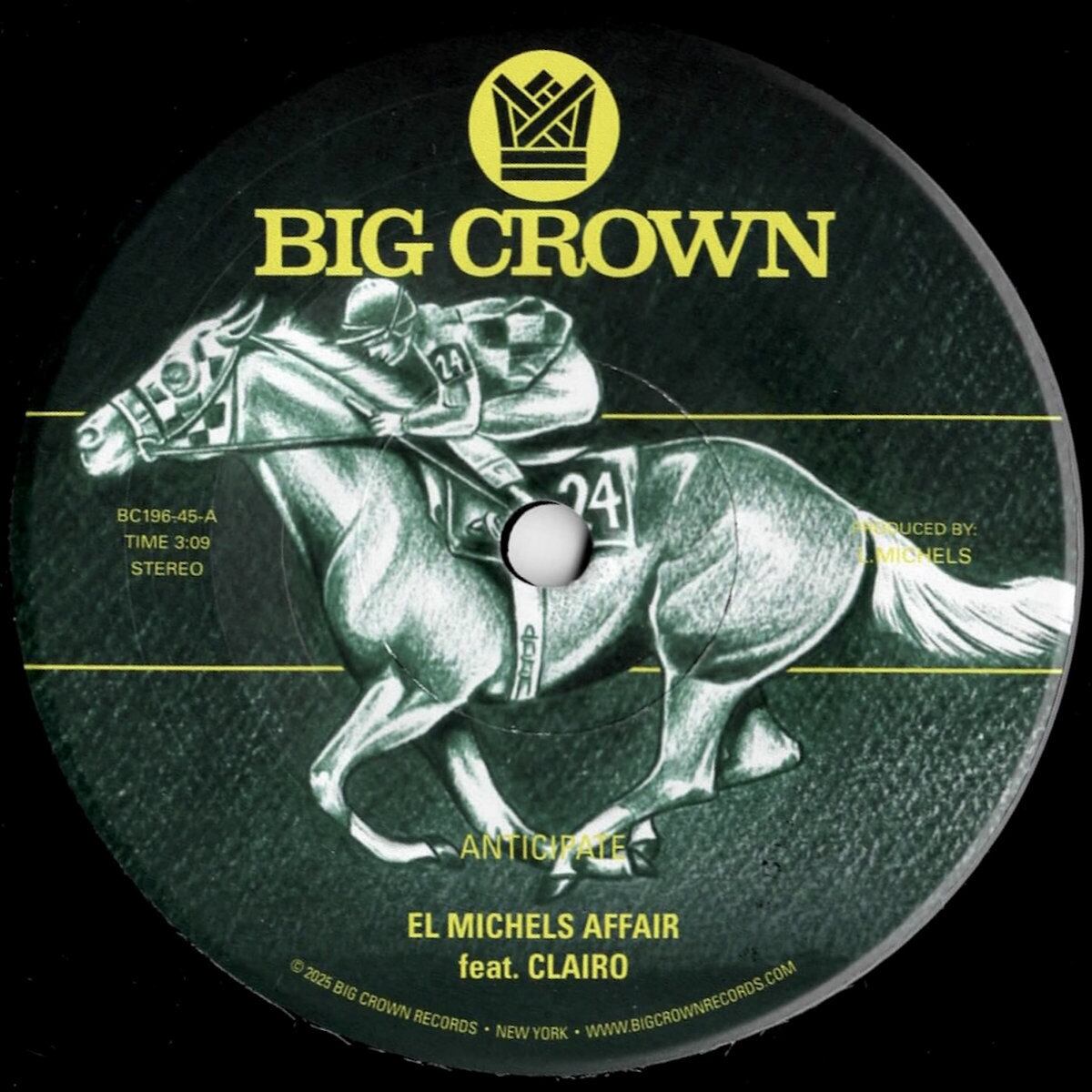 El Michels Affair / Anticipate feat. Clairo / Indifference feat. Shintaro Sakamoto（7inch）