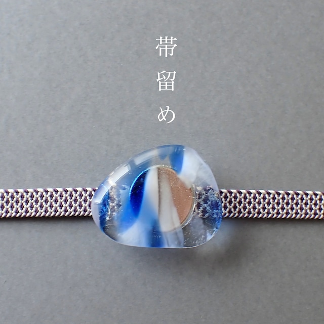 帯留め / 琉球ガラス
