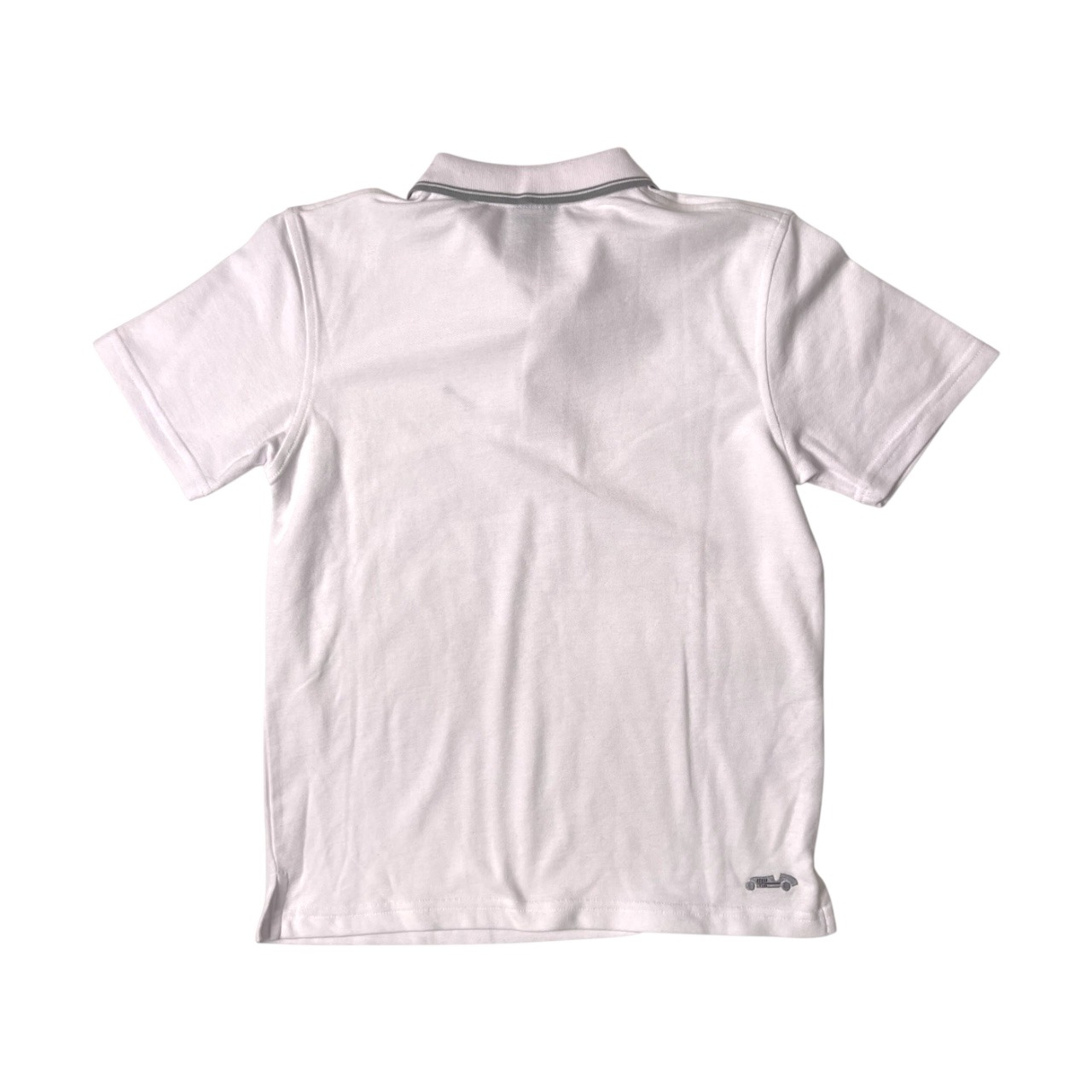 Mercedes-Benz メルセデスベンツ 半袖ポロシャツ Sサイズ程度/ホワイト /鹿の子