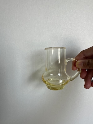 Vintage 吹きガラス milk pot