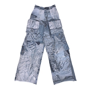 【NATASHA ZINKO】SWEATSHIRT JERSEY CARGO PANTS(LIGHT WASH)