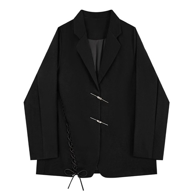 Metal bar oversized jacket　V2055